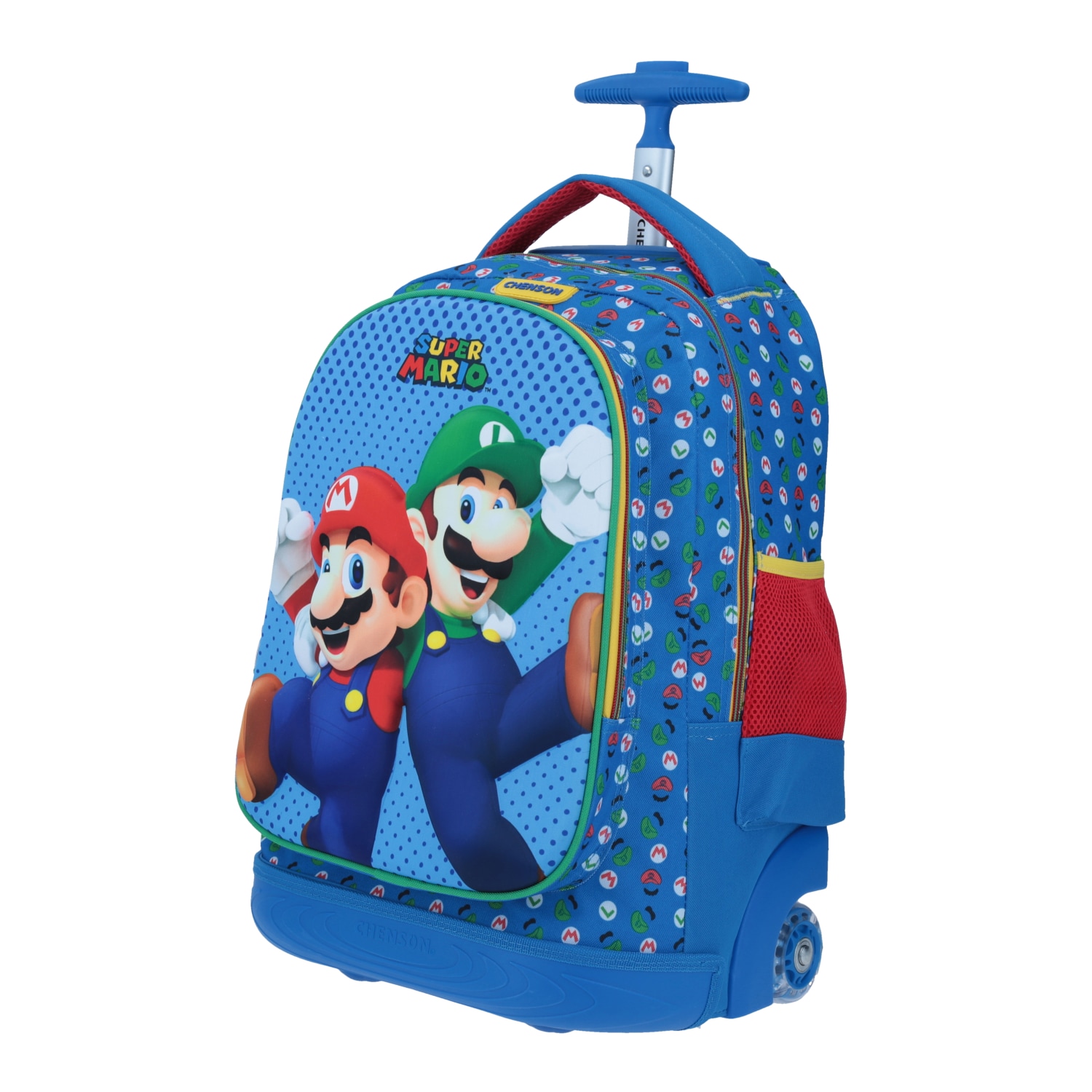 MB64514 9 MOCHILA GRANDE CON RUEDAS MARIO LUIGI AZUL