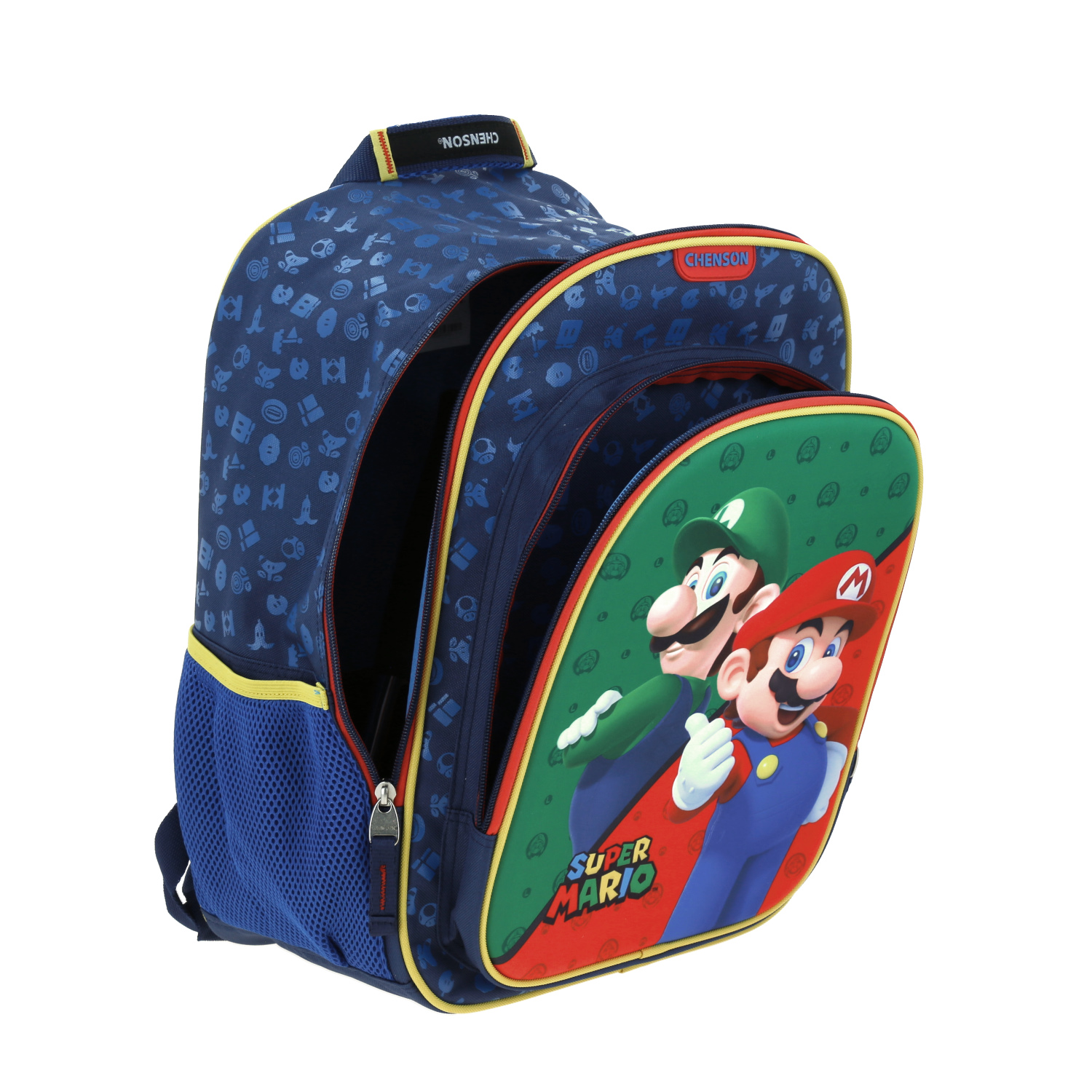 Mb Mochila Chenson Mario Bros Azul Bros