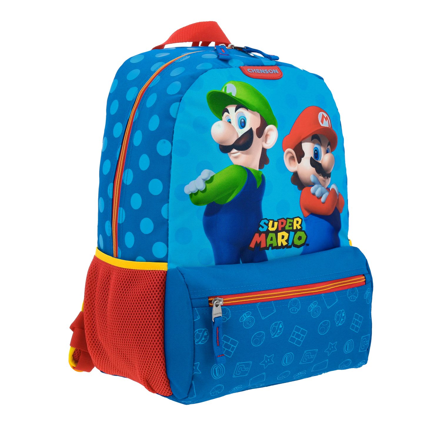 Mb Mochila Grande Chenson Mario Luigi Azul