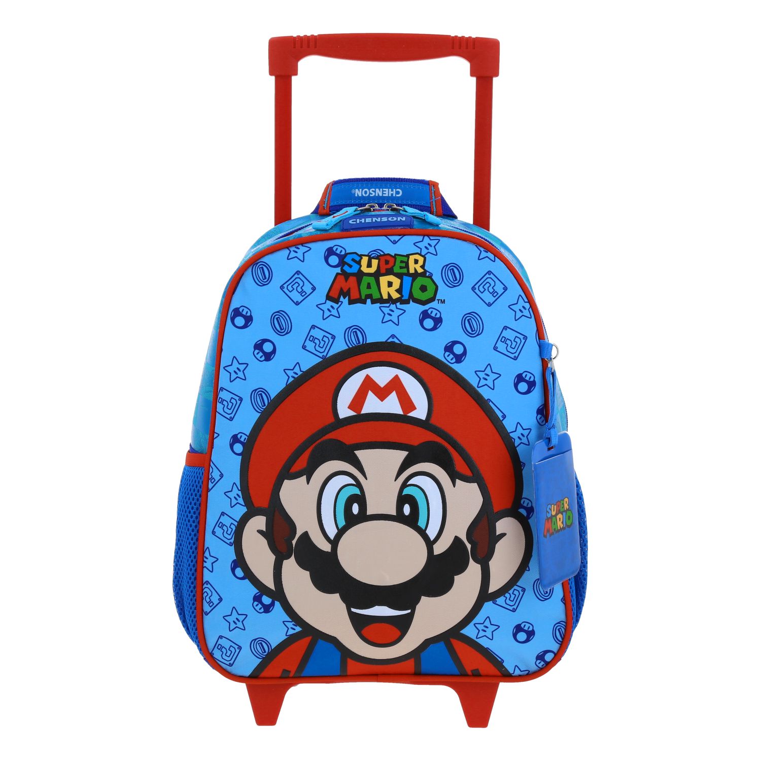 MB66131-9 Mochila chica con Ruedas CHENSON Mario Bros con print en