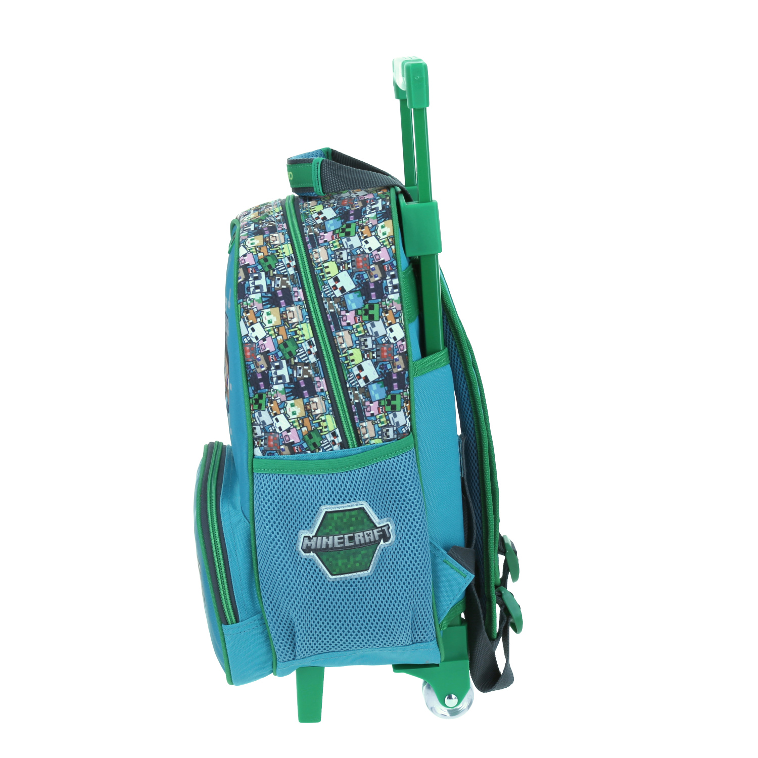 macachan MC65687-9 Mochila chica con ruedas Chenson Minecraft Persojales Azul