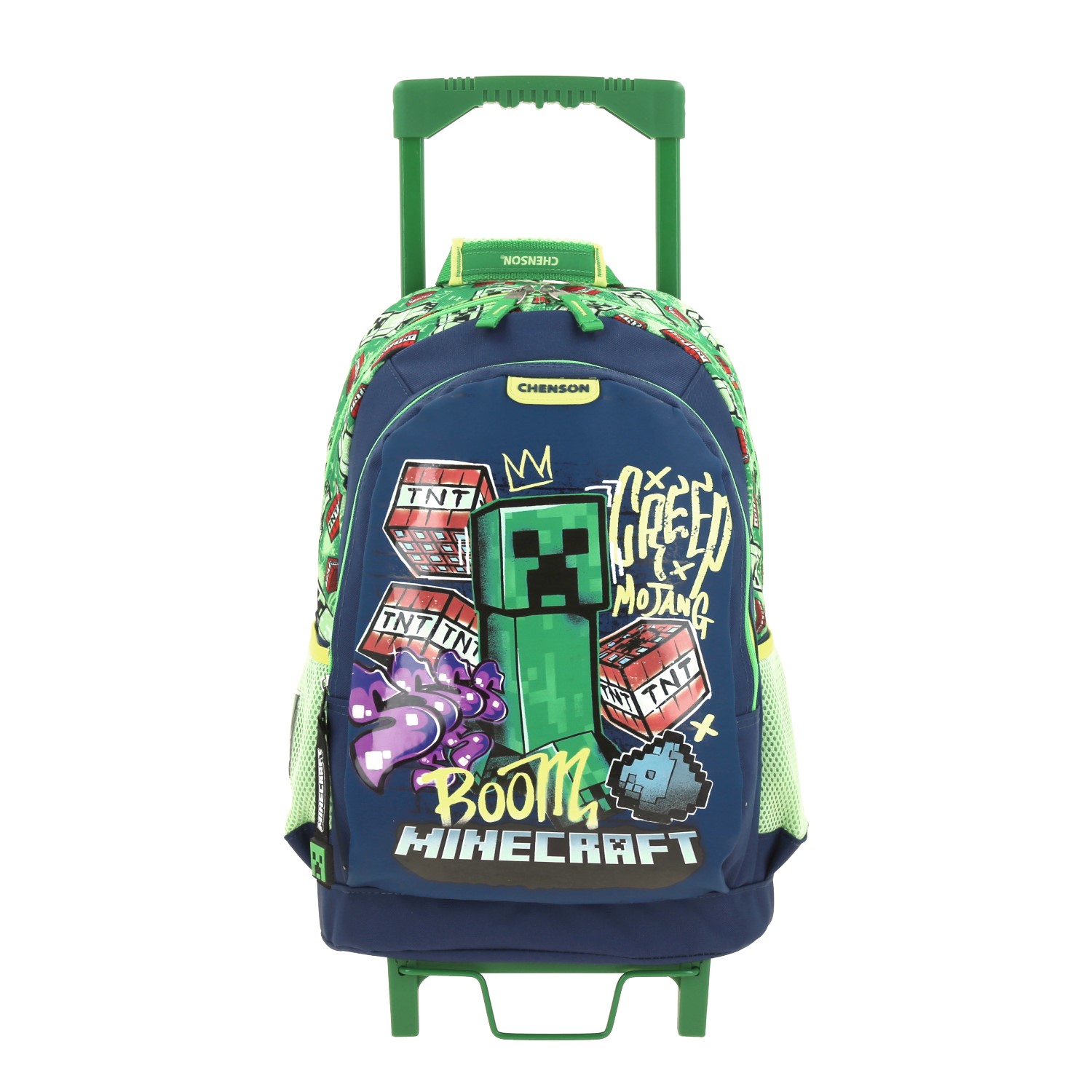 MC65992-9 Mochila grande con ruedas CHENSON Minecraft Grafitti