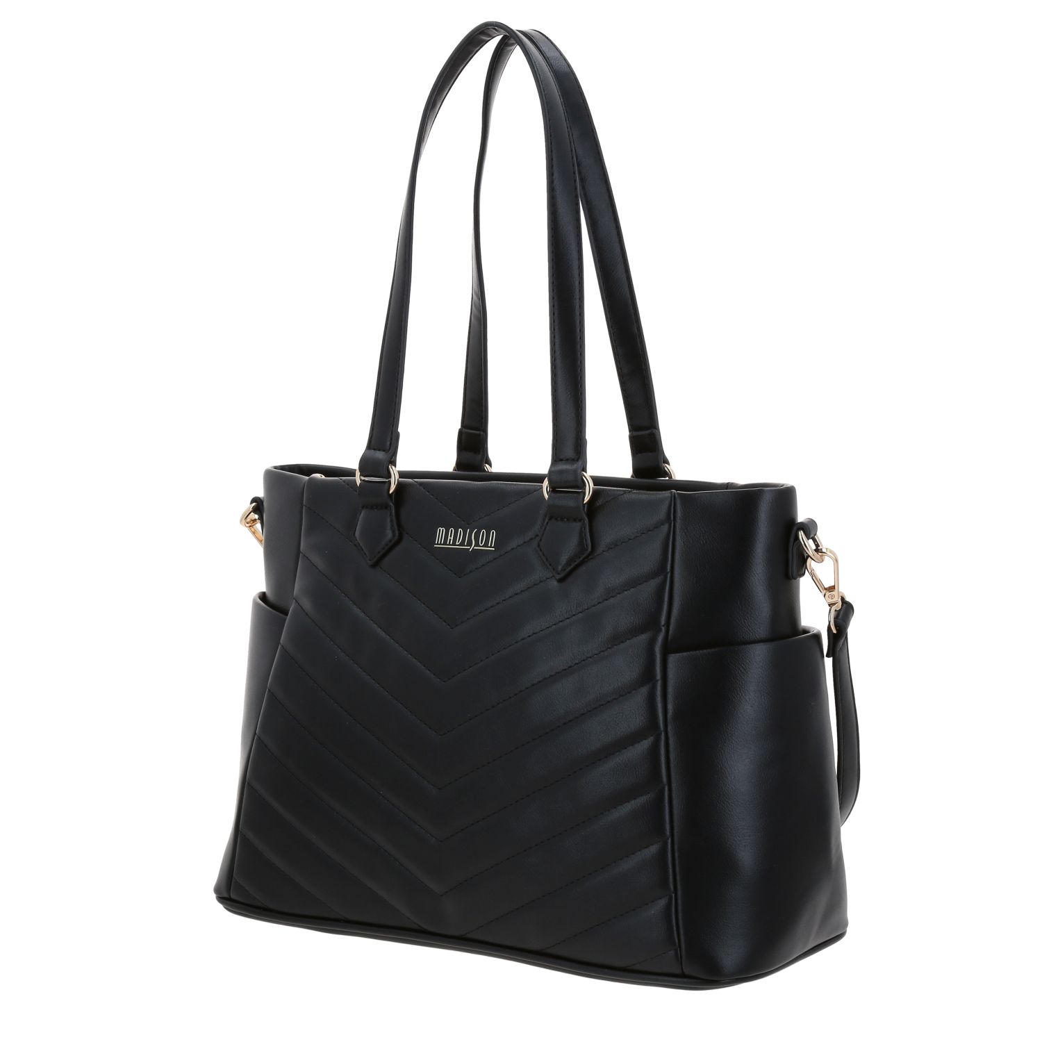 MD24067-3 Tote Negro Madison Kennia